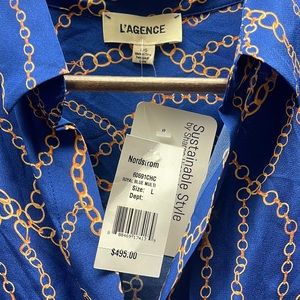 NWT L’Agence tie waist dress size large